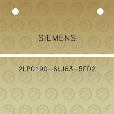 siemens-2lp0190-6lj63-5ed2