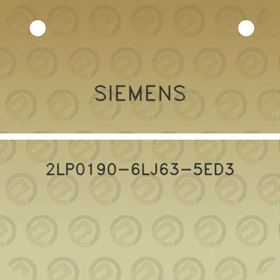 siemens-2lp0190-6lj63-5ed3