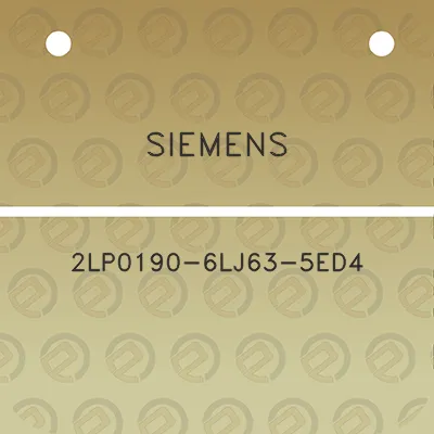 siemens-2lp0190-6lj63-5ed4