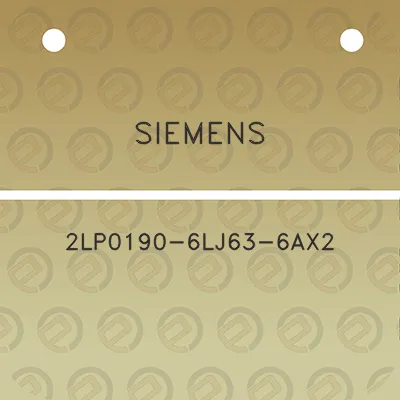 siemens-2lp0190-6lj63-6ax2