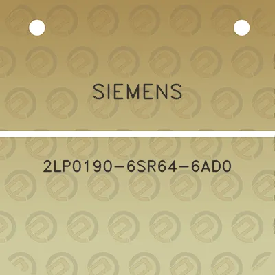 siemens-2lp0190-6sr64-6ad0