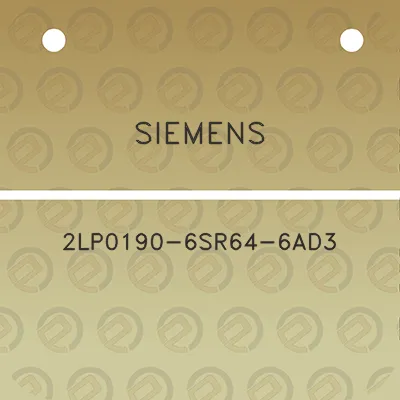 siemens-2lp0190-6sr64-6ad3