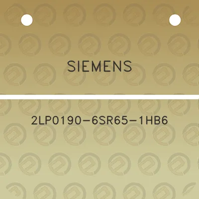 siemens-2lp0190-6sr65-1hb6