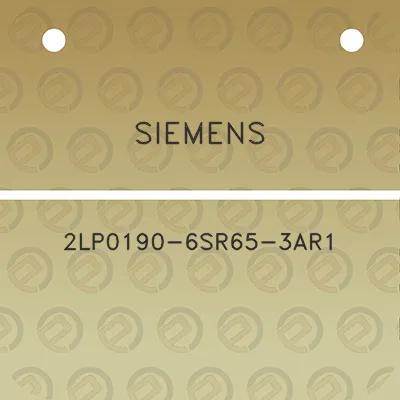 siemens-2lp0190-6sr65-3ar1