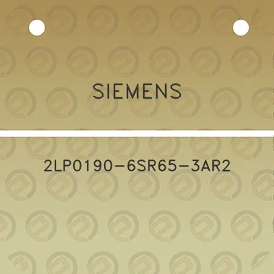 siemens-2lp0190-6sr65-3ar2