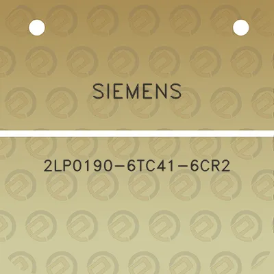 siemens-2lp0190-6tc41-6cr2