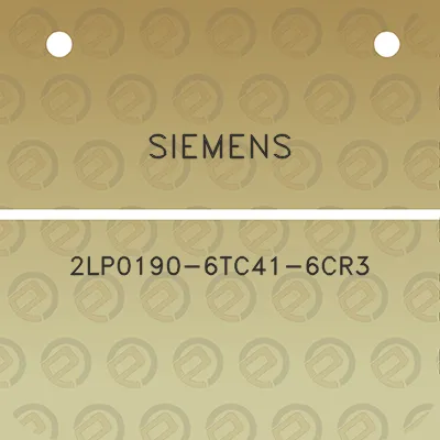 siemens-2lp0190-6tc41-6cr3