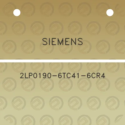 siemens-2lp0190-6tc41-6cr4