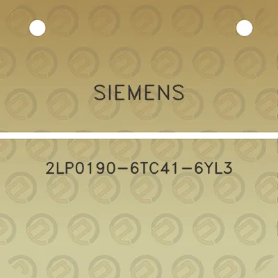 siemens-2lp0190-6tc41-6yl3