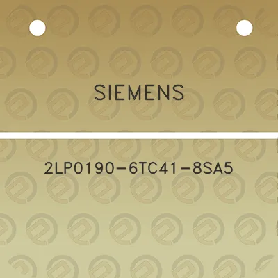 siemens-2lp0190-6tc41-8sa5