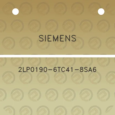 siemens-2lp0190-6tc41-8sa6