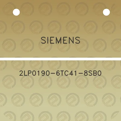 siemens-2lp0190-6tc41-8sb0