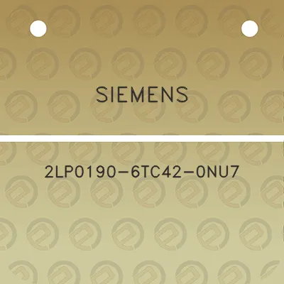 siemens-2lp0190-6tc42-0nu7