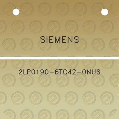 siemens-2lp0190-6tc42-0nu8