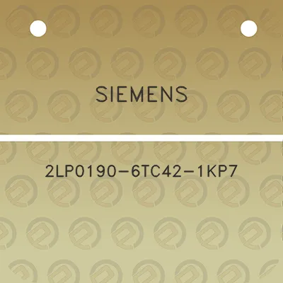 siemens-2lp0190-6tc42-1kp7