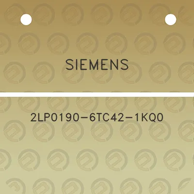 siemens-2lp0190-6tc42-1kq0