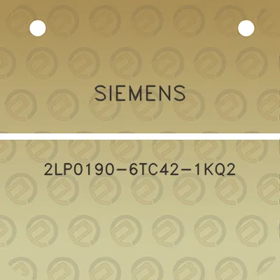 siemens-2lp0190-6tc42-1kq2