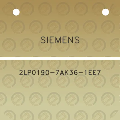 siemens-2lp0190-7ak36-1ee7