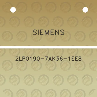 siemens-2lp0190-7ak36-1ee8