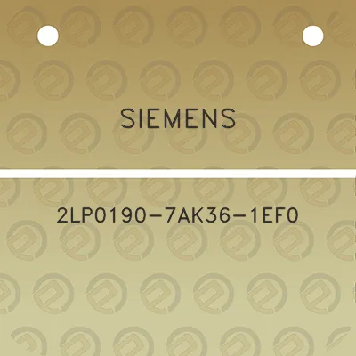 siemens-2lp0190-7ak36-1ef0