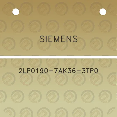 siemens-2lp0190-7ak36-3tp0