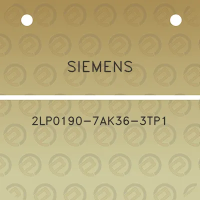 siemens-2lp0190-7ak36-3tp1