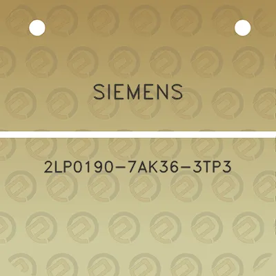 siemens-2lp0190-7ak36-3tp3