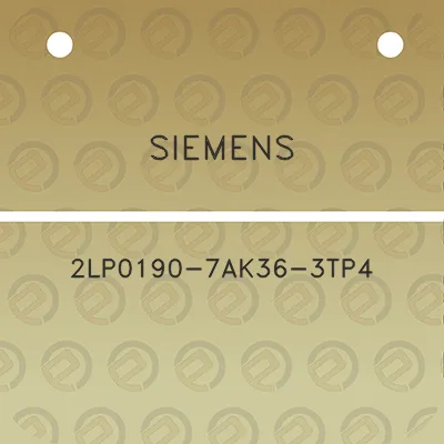 siemens-2lp0190-7ak36-3tp4