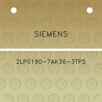 siemens-2lp0190-7ak36-3tp5