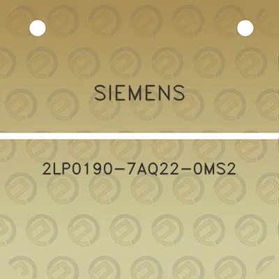 siemens-2lp0190-7aq22-0ms2