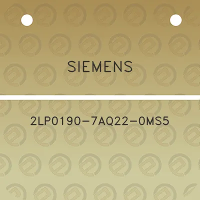 siemens-2lp0190-7aq22-0ms5