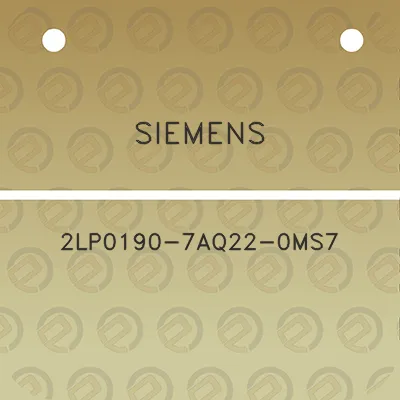 siemens-2lp0190-7aq22-0ms7