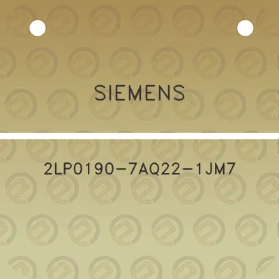 siemens-2lp0190-7aq22-1jm7