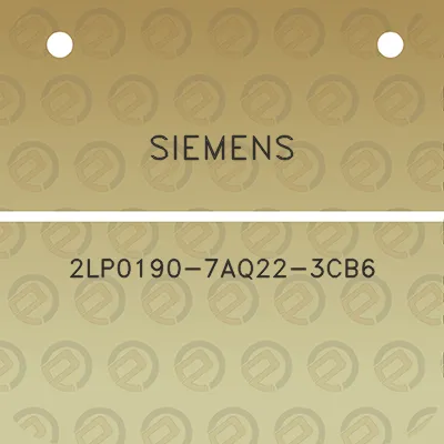 siemens-2lp0190-7aq22-3cb6