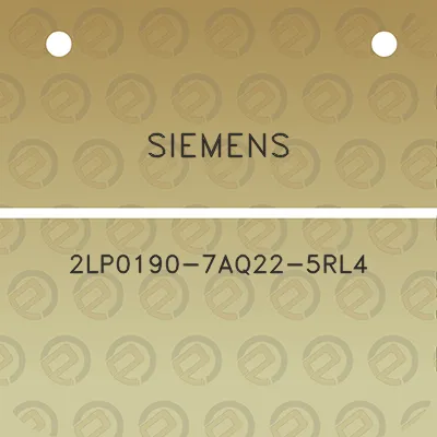 siemens-2lp0190-7aq22-5rl4