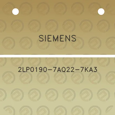 siemens-2lp0190-7aq22-7ka3