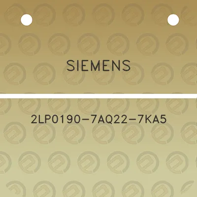 siemens-2lp0190-7aq22-7ka5