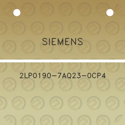 siemens-2lp0190-7aq23-0cp4