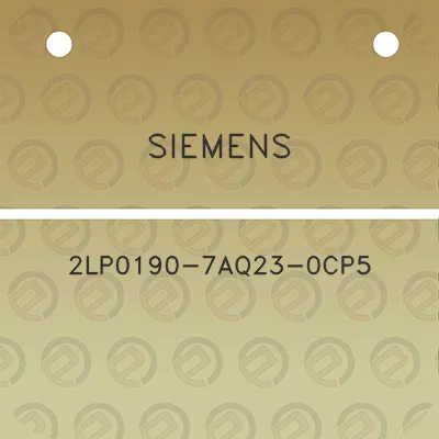 siemens-2lp0190-7aq23-0cp5