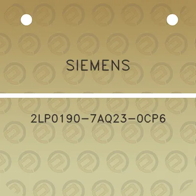 siemens-2lp0190-7aq23-0cp6