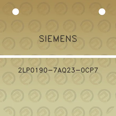 siemens-2lp0190-7aq23-0cp7