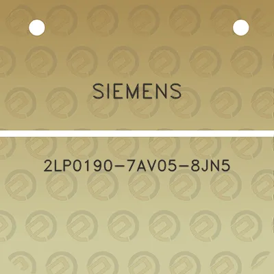 siemens-2lp0190-7av05-8jn5