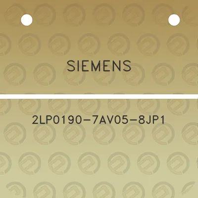 siemens-2lp0190-7av05-8jp1