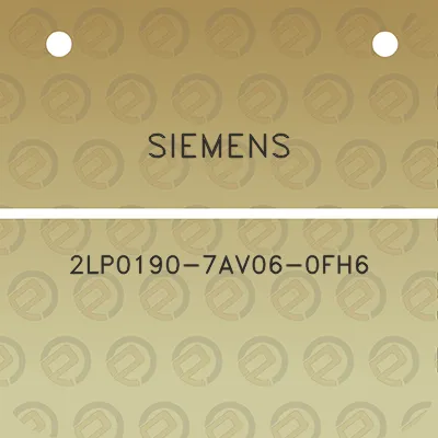 siemens-2lp0190-7av06-0fh6