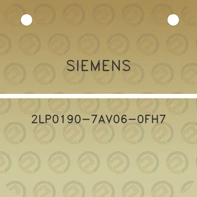 siemens-2lp0190-7av06-0fh7