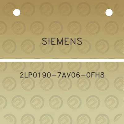 siemens-2lp0190-7av06-0fh8