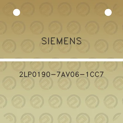 siemens-2lp0190-7av06-1cc7