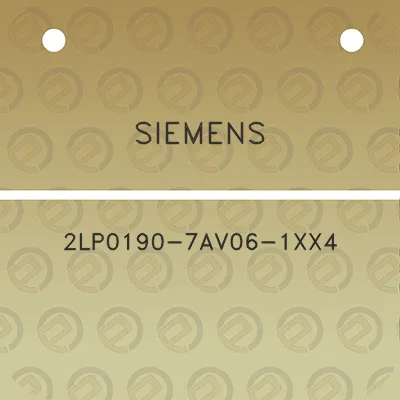 siemens-2lp0190-7av06-1xx4