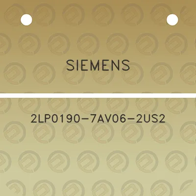 siemens-2lp0190-7av06-2us2