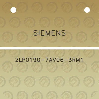 siemens-2lp0190-7av06-3rm1